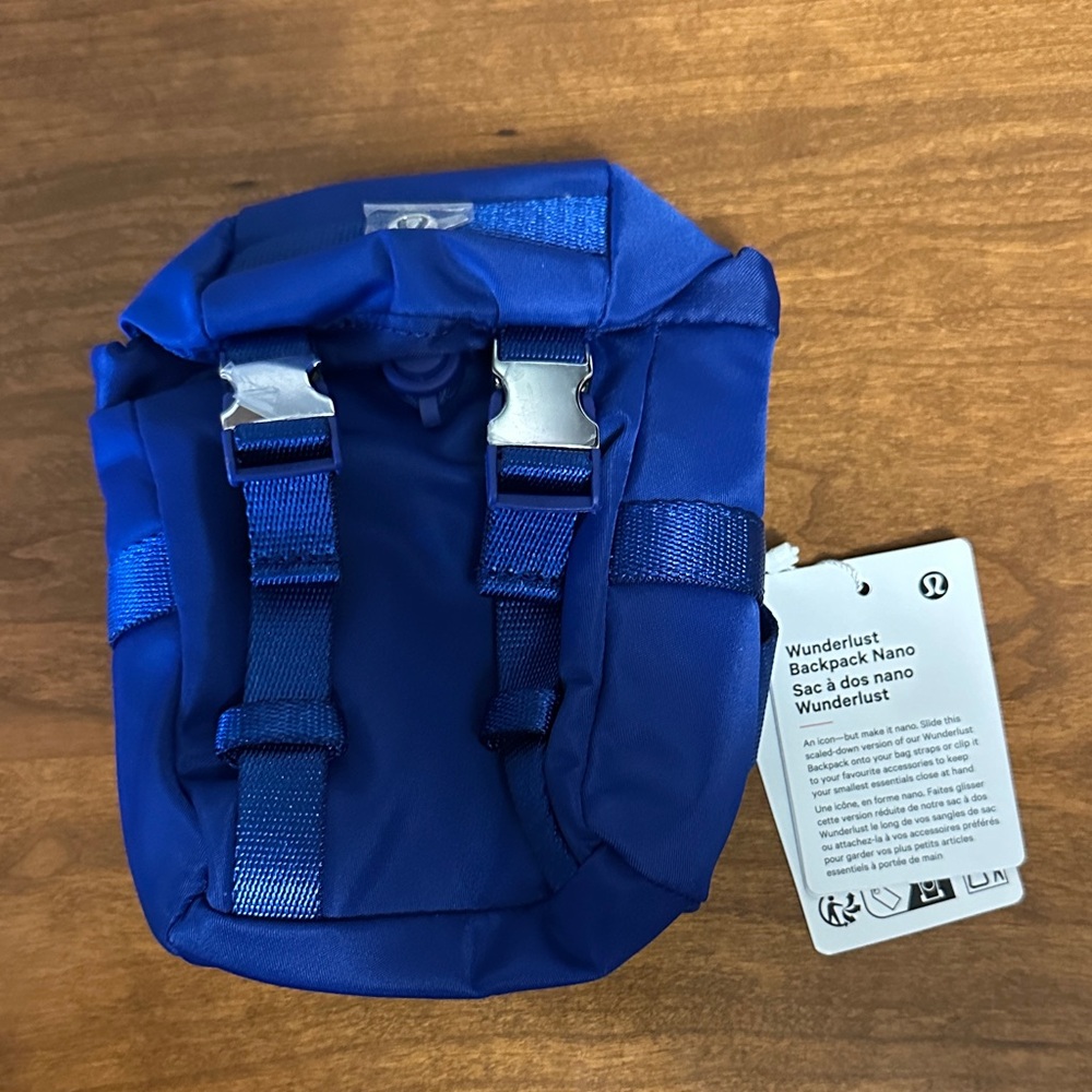 Lululemon Wunderlust Backpack Nano - Royal Blue NWT - Picture 6 of 16
